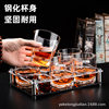 Tempered Glass Cup Beer Cup Set Bar KTV Special Anti-Drop Personalized Wine LOGO Acrylic Wine Cup Holder