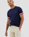 Royal blue-three-color sleeves