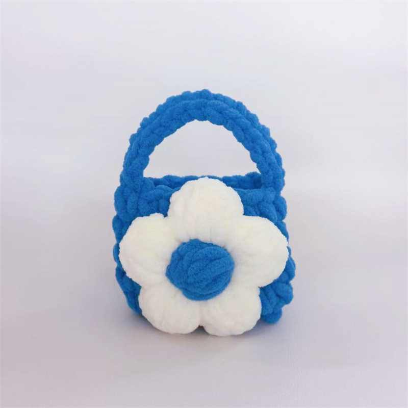 Finished Crochet Yarn Earphone Case Camellia Creative Couple Protective Cover Airpods2Pro Wallet