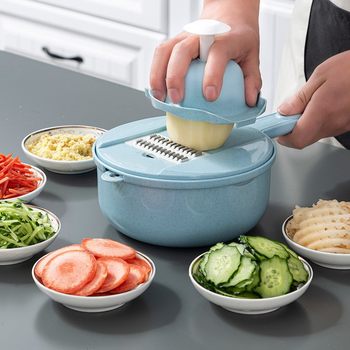 Kitchen Supplies Multifunctional Vegetable Cutting Artifact Cutting Potato Shredder Household Scraping Silk Planer Slicer