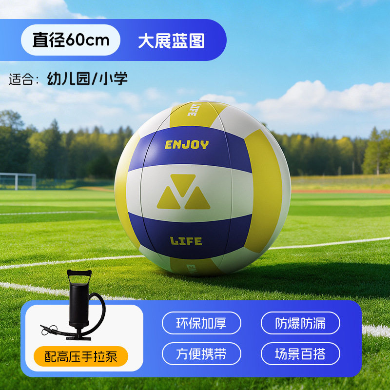 巨型充气沙滩球户外草地学校幼儿园趣味运动会足球排球活动大球代
