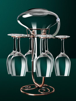 Red Wine Glass Set Household Decanter Large Goblet European Luxury Wine Set Crystal Wine Glass S^