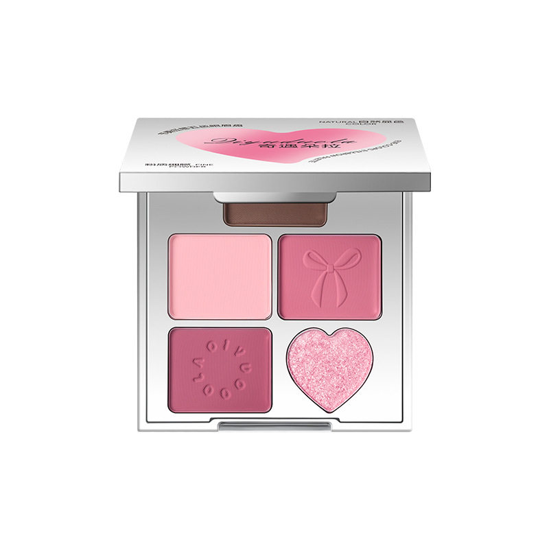 Qiyu Dora Rhythm Rhapsody Five-Color Eye Shadow Matte Pearlescent Brightening Light Makeup Earth Color Natural Student Eye Shadow