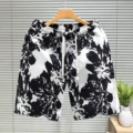 9k090 white black flower