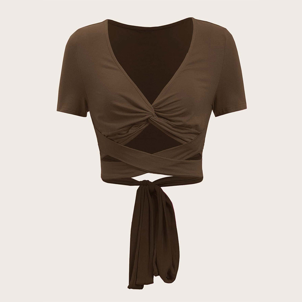 Slim Fit Cropped T Shirt Sexy Sweet Trendy Design Spring Summer Fashion for Women Wholesale Available