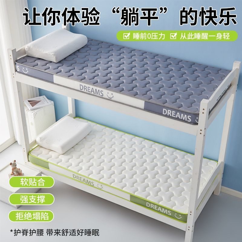 Class a Latex Memory Foam Household Soft Mattress Student Dormitory Single and Double Bottom Tatami Thickeneded Mattress