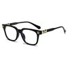Myopia Glasses Anti-Blue Light Personalized Large Frame Face-Covering Men's and Women's Flat Frame 2025 European and American New Retro Art