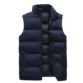 Blue warm vest [cross-border spot]