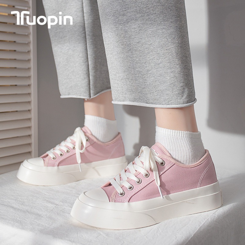 Article Shoes Women Thick End Heighten Shoes Canvas Shoe Student Fashion Tide Shoe Hundred Take Bulk Shoe TP 3036 鮀品板鞋女款厚底增高鞋子帆布鞋学生时尚潮鞋百搭大头单鞋TP3036 Article Shoes Women Thick End Heighten Shoes Canvas Shoe Student Fashion Tide Shoe Hundred Take Bulk Shoe TP 3036