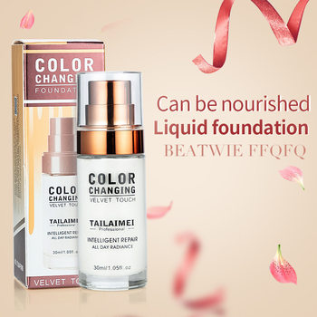 TLM Tellemay Temperature Change Foundation Natural Skin Brightening Concealer Waterproof Sweat Resistant Durable No Makeup Foundation