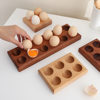 Solid Wood Egg Tray Egg Tray Home Kitchen Egg Storage Box Duck Egg Tray Egg Storage Rack Anti-Shattering Egg Tray