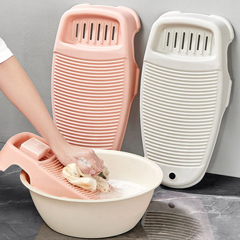 Laundry Board, Washboard, Household Countertop, Lazy Person's Sock Washing Artifact, Baby Dormitory Student's New Small Brush Board