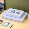 Office Document Storage Box with Lid Desk Document Storage Box Transparent Flip Cover A3 Paper A4 Storage Box