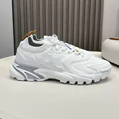 Guangzhou High-End Version of Lv 2026 New Model Fly-Knit Dad Shoes Breathable Mesh Thick-Soled Height-Increasing Casual Sports Shoes for Men