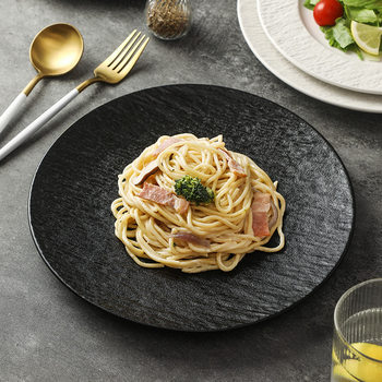 High-End Ceramic Shallow Plates for Home Use, Stylish Dinnerware, Pasta Plates, Hotel Square Plates, Western-Style Plates, Steak Plates