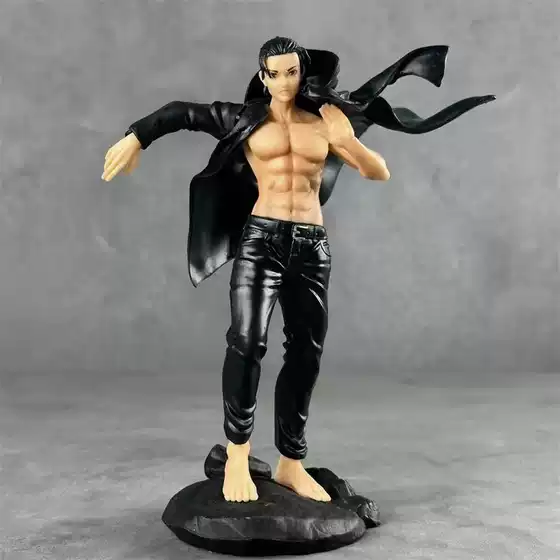 Attack on Titan Figure Eren Yeager Large Desktop Ornament Anime Model Wholesale Boxed Set
