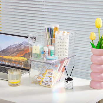 Transparent Desktop Storage Box, the Same Model as on Amazon, Acrylic Storage Box, Refrigerator, Living Room, Multi-Functional Cross-Border Storage Box