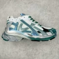 White blue green