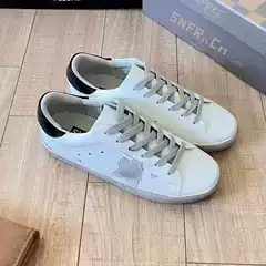 High version South Korea small dirty shoes women's 2025 new leather shoes retro distressed flat casual star dirty shoes