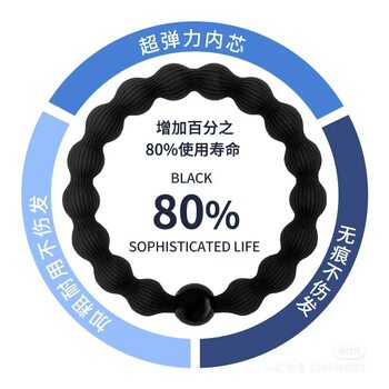 Factory Direct Sale Xiaohongshu Popular 6mm Pea Knot High Elasticity Hair Tie Thick Bun High Ponytail Hair Tool