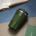 Green leather case