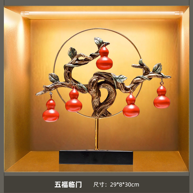 新中式高档酒柜装饰品餐边柜摆件客厅创意家居饰品室内软装装饰