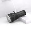 New 12Led Strong Light Flashlight Outdoor Cycling Lighting USB Rechargeable Cob Side Light Handheld Lighting
