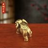 Brass Fortune Elephant Elephant Elephant Solid Ornaments Vintage Office Tea Table Antique Bronze Fortune Elephant Metal Decorations