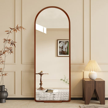 Medieval Style Full-Length Mirror, Home Floor-To-Ceiling Mirror, French Retro Dressing Mirror, Wall-Mounted Mirror, Bedroom Clothing Store Fitting Mirror
