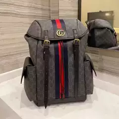 New Trendy Brand Genuine Leather Men's Backpack, Multi-Functional Popular Travel Bag, Fashionable and Versatile, Large Capacity Casual School Bag