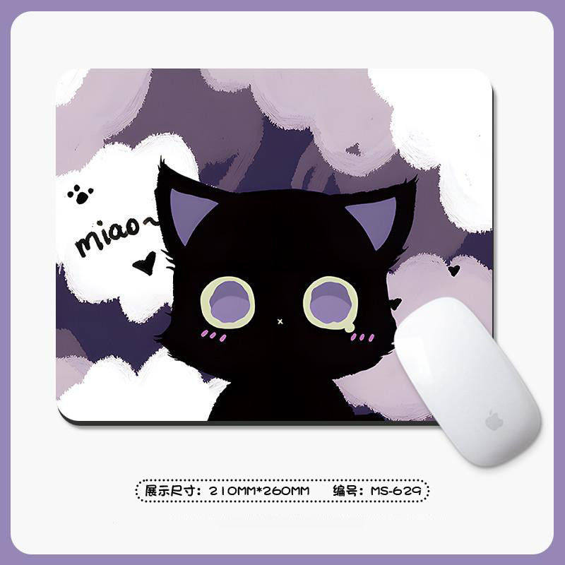 Cartoon Cat Mouse Pad Small Size for Boys and Girls Ins Computer Keyboard Pad Wrist Pad Office Desktop Mouse Pad