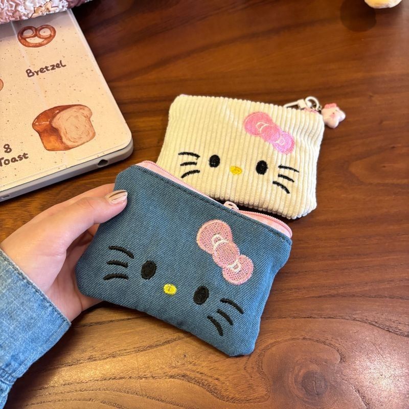 Cute Kitty Coin Purse Mini Key Bag Card Bag Student Carry-on Earphones Lipstick Storage Small Bag