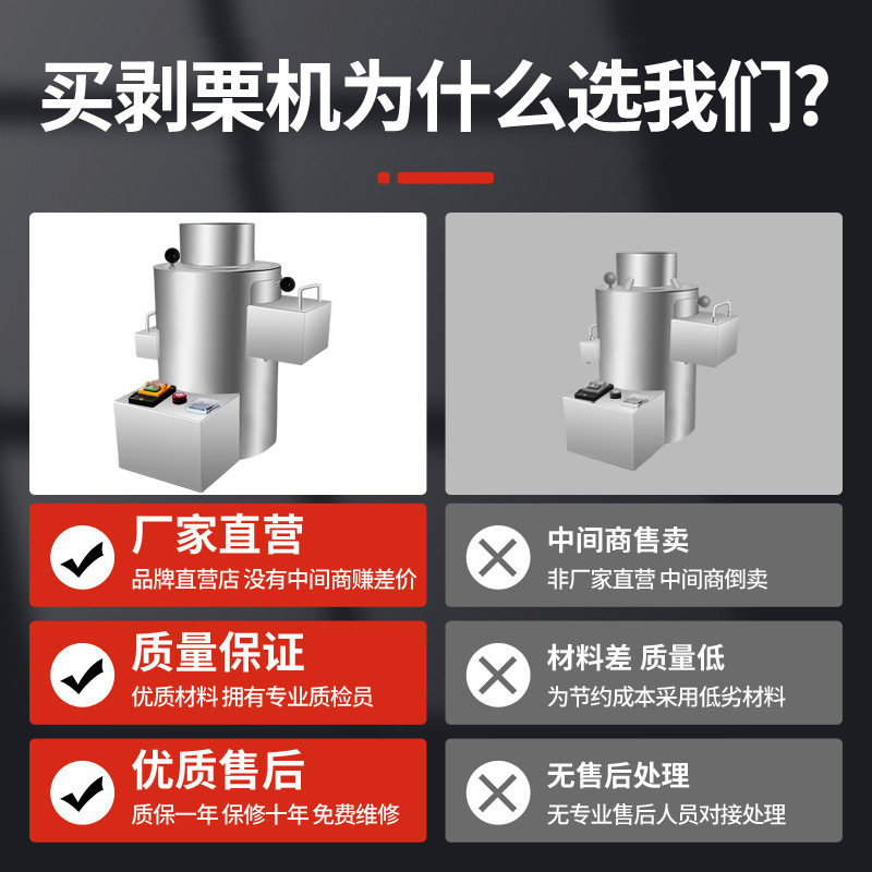 [Stainless Steel Chestnut Shelling Machine] Entrepreneurship Chestnut Peeling Machine Chestnut Machine Fully Automatic Chestnut Peeling Machine Dessert