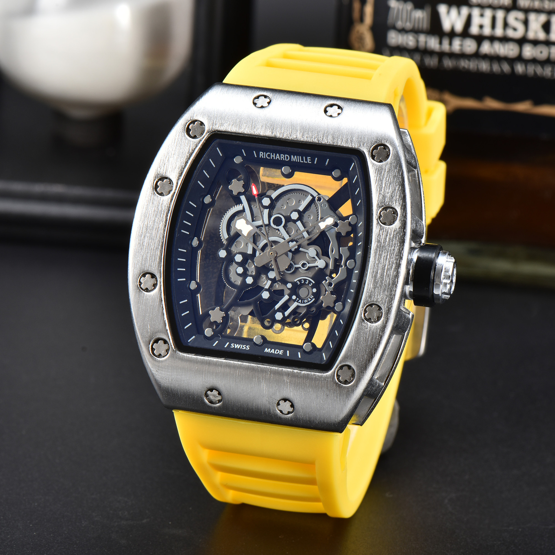 New Richard Six-Pin Cut Out Lettering Hot-Selling Watch Men's and Women's Watch Manufacturer Supply Large Dial 9 O1CN01AtRnUO1jKn0dWidVj !!2211633204530 0 cib