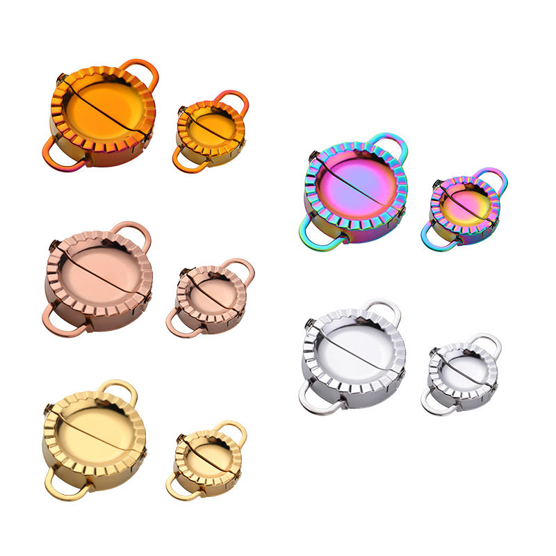 304 Stainless Steel Dumpling Maker Tool for Lazy People to Quickly Make Dumplings and Leek Boxes, Manual Dumpling Maker