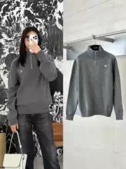 CE Correct Edition High Version 24FW Small Embroidered Half-Zip Turtleneck Sweater Unisex Versatile Knitwear