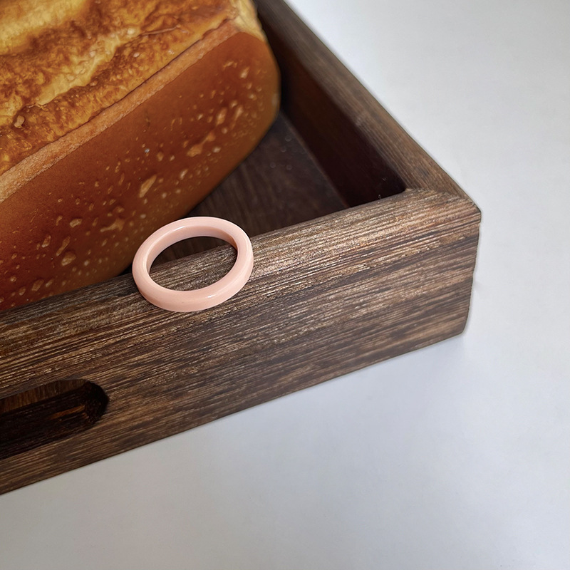 现货树脂醋酸戒指女混合彩色圆形方形指环套装外贸内销指圈批发