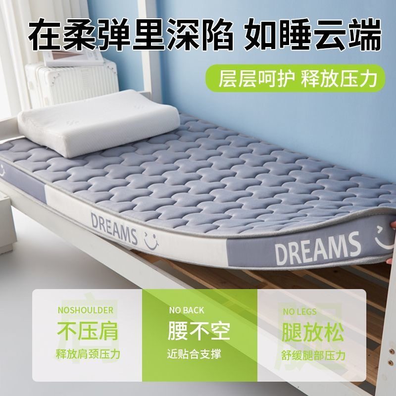 Class a Latex Memory Foam Household Soft Mattress Student Dormitory Single and Double Bottom Tatami Thickeneded Mattress