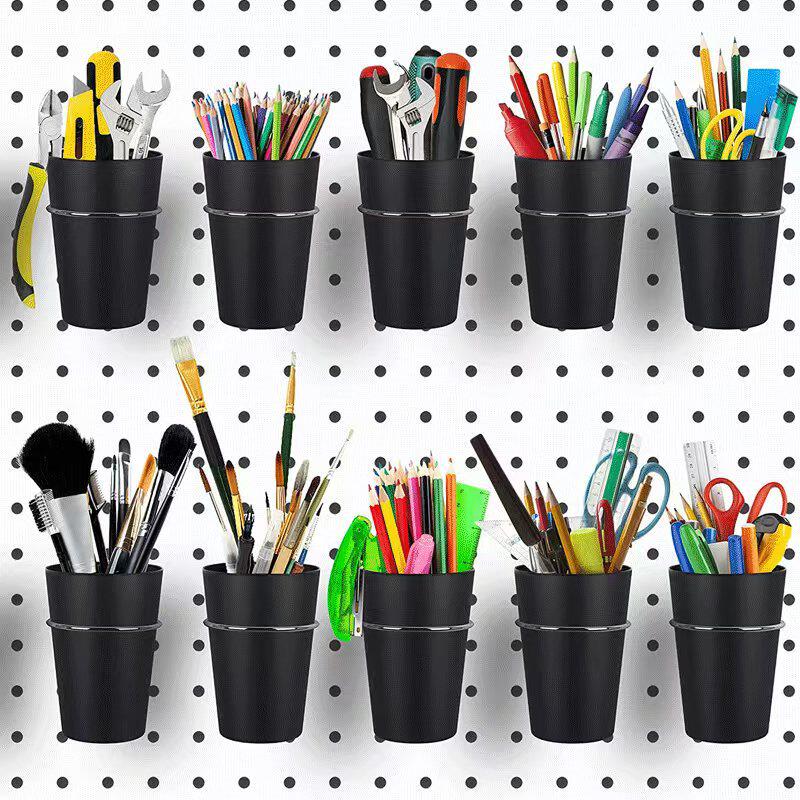 Round Storage Hook Hole Plate Storage Cup Holder Pen Holder Orifice Plate Accessories Super Display Tool Storage Cup