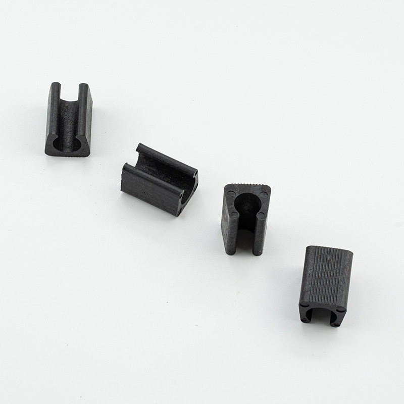 Cross-border plastic opening foot mat office chair U-shaped opening non-slip foot mat plastic pit mat furniture accessories wholesale