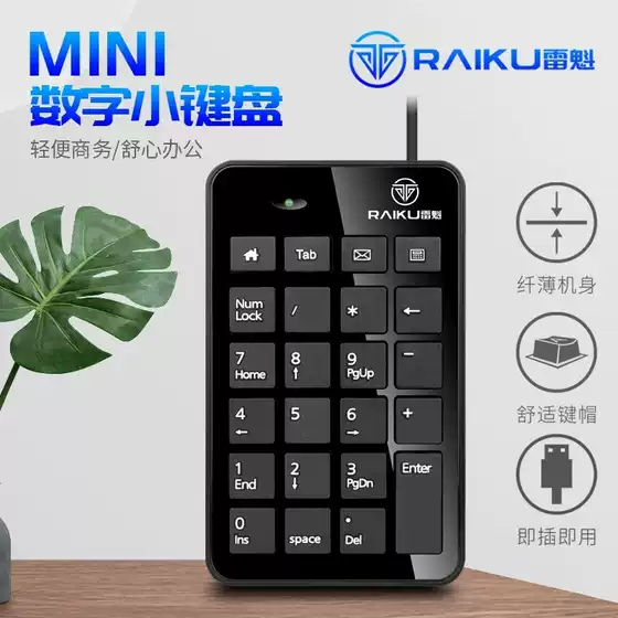 Leikei K-601 Digital Keypad USB Mini 23-Key Accounting Keyboard Financial Wired Keyboard Cross-Border