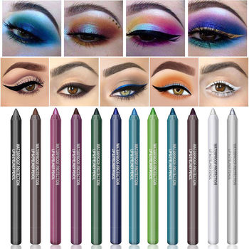 Dnm14 Color Eyeliner Gel Pen Set Pearlescent Eyeshadow Pen Waterproof Foreign Trade Amazon New Product