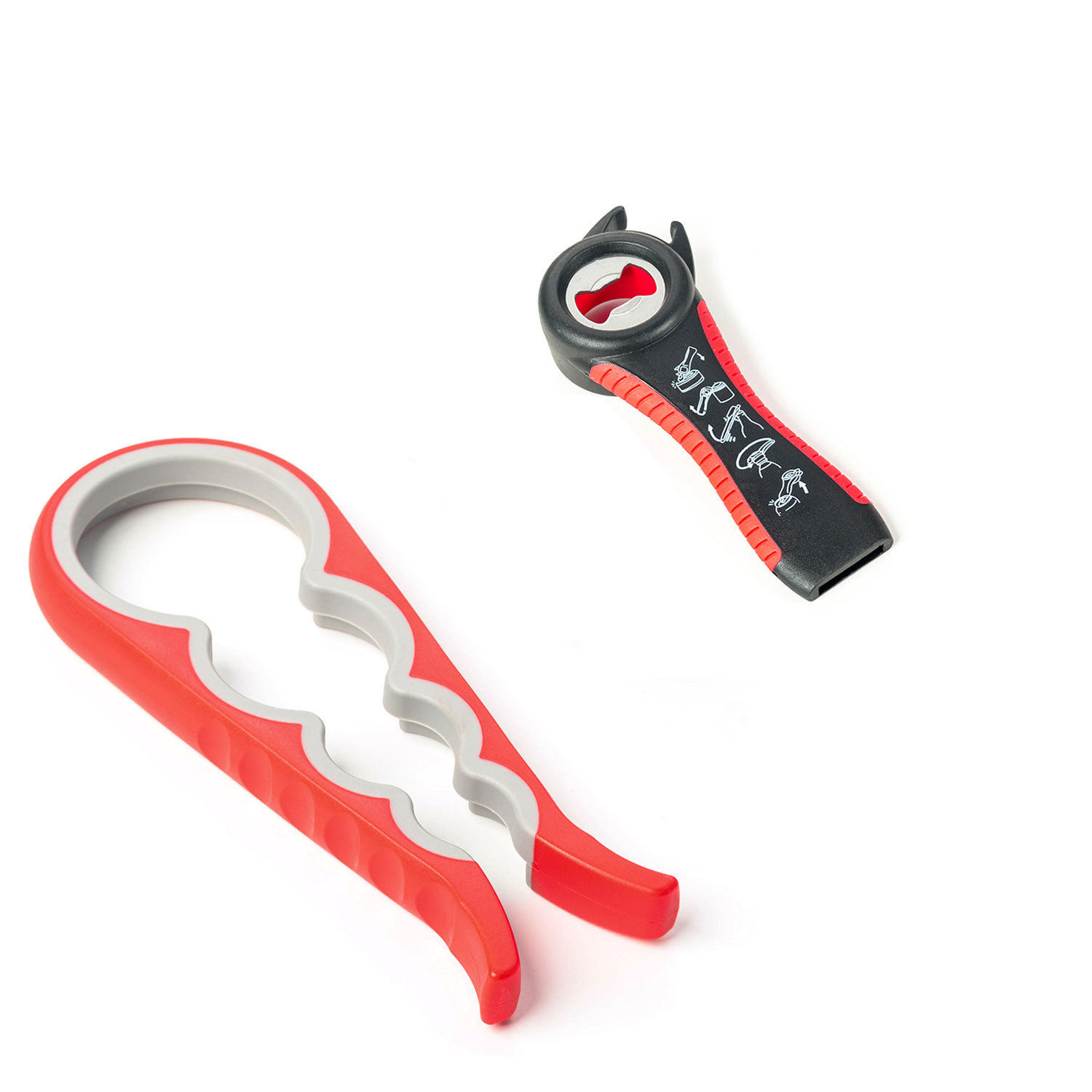 Cross-border new multifunctional bottle opener suit in stock wholesale simple plastic can opener screw lid kitchen gadgets