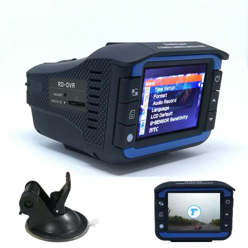 Cross-Border Factory Direct Sales Vg3 Two-In-One Driving Recorder Digital Dog Car Radar Speedometer English-Russian Bilingual
