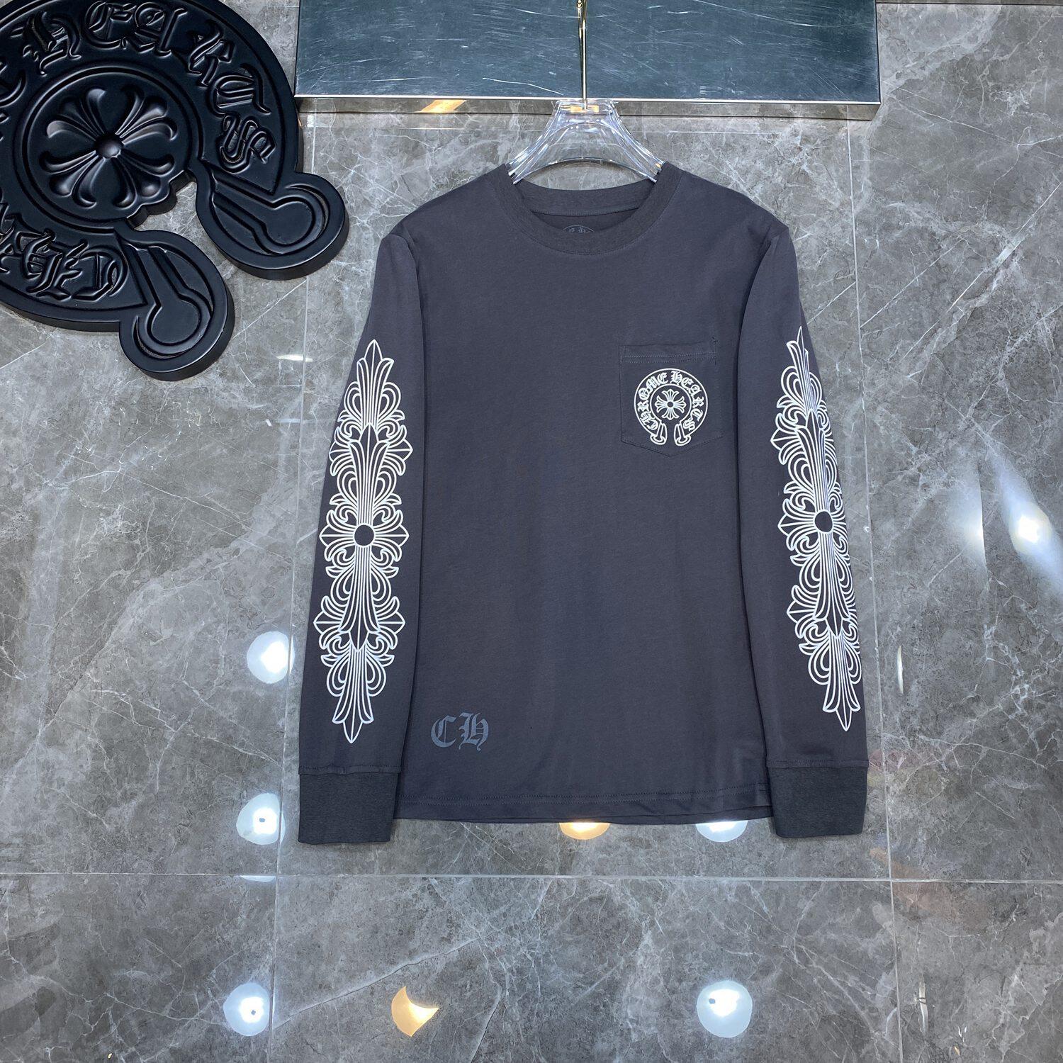21SS Correct Edition S Autumn Dress Grand Attack Classic Cross Horseshoe  Flower Arm Long Sleeve T-Shirt | MoveOn | Connecting Cross-Border Trade