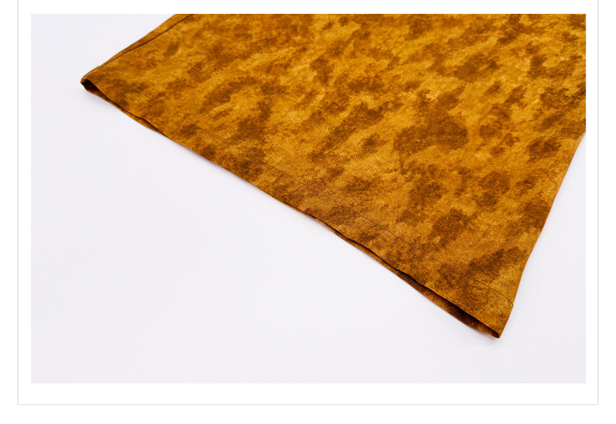Quần ống rộng nữ họa tiết in hai mặt thắt lưng dây buộc phong cách nhẹ nhàng P9028 — Amber (7 ngày)