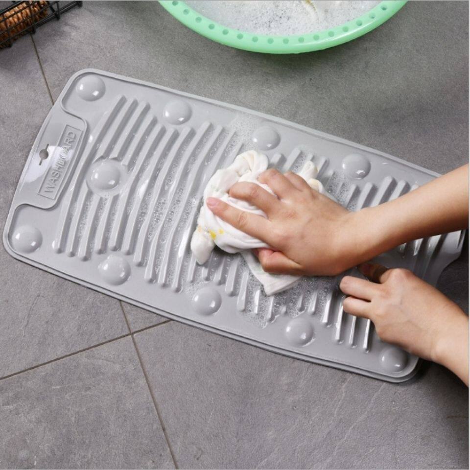 Silicone Washboard Laundry Board Household Foldable Soft Anti-Slip Suction Cup Mat Portable Washboard
