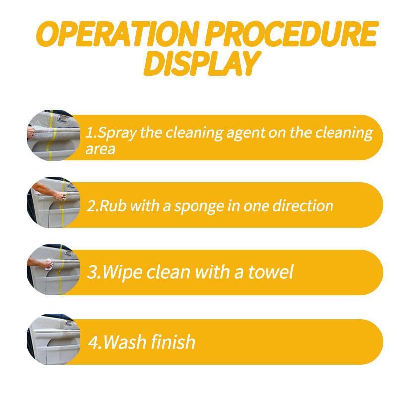 Kejiasi Foam Cleaner Car Interior Cleaning Agent Leather Seat Stain Remover Car Leather Maintenance and Repair