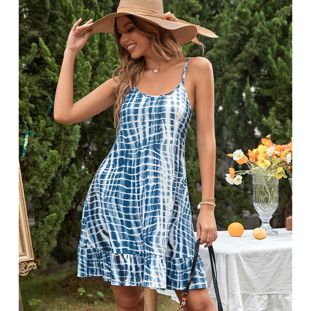 Plaid Bodycon Dress Sexy Slim Fit Spaghetti Straps Trendy Style Perfect for Parties and Night Out Wholesale