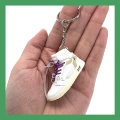Joint name White (purple) (single keychain)